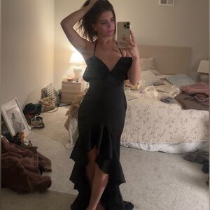 Black revolve x Chrissy Teigen gown SOLD OUT on revolve website